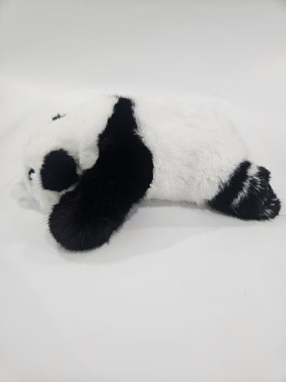 Baby panda plush detail close up